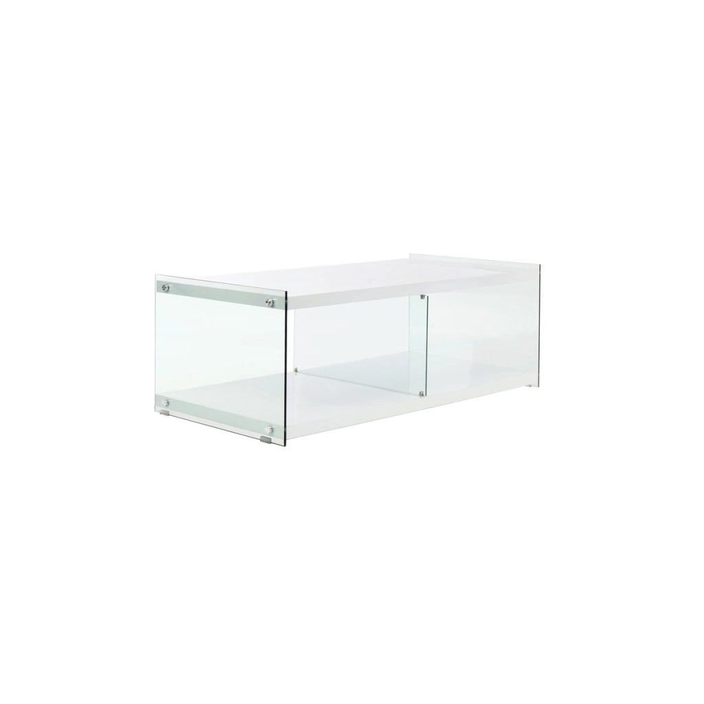 Mobile Porta TV Elementary in Vetro Temperato e Grigio
