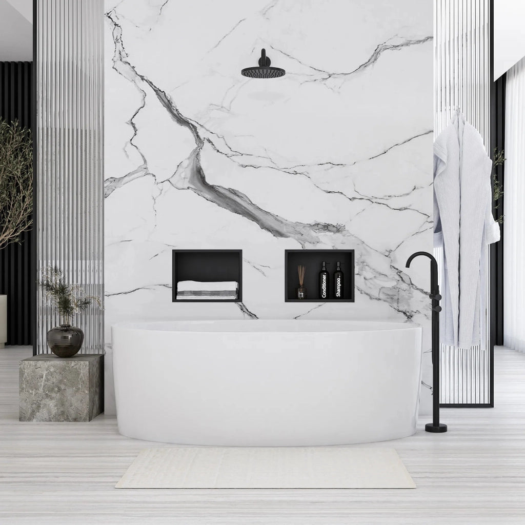 Mensola Bagno 30x30 Black Mat