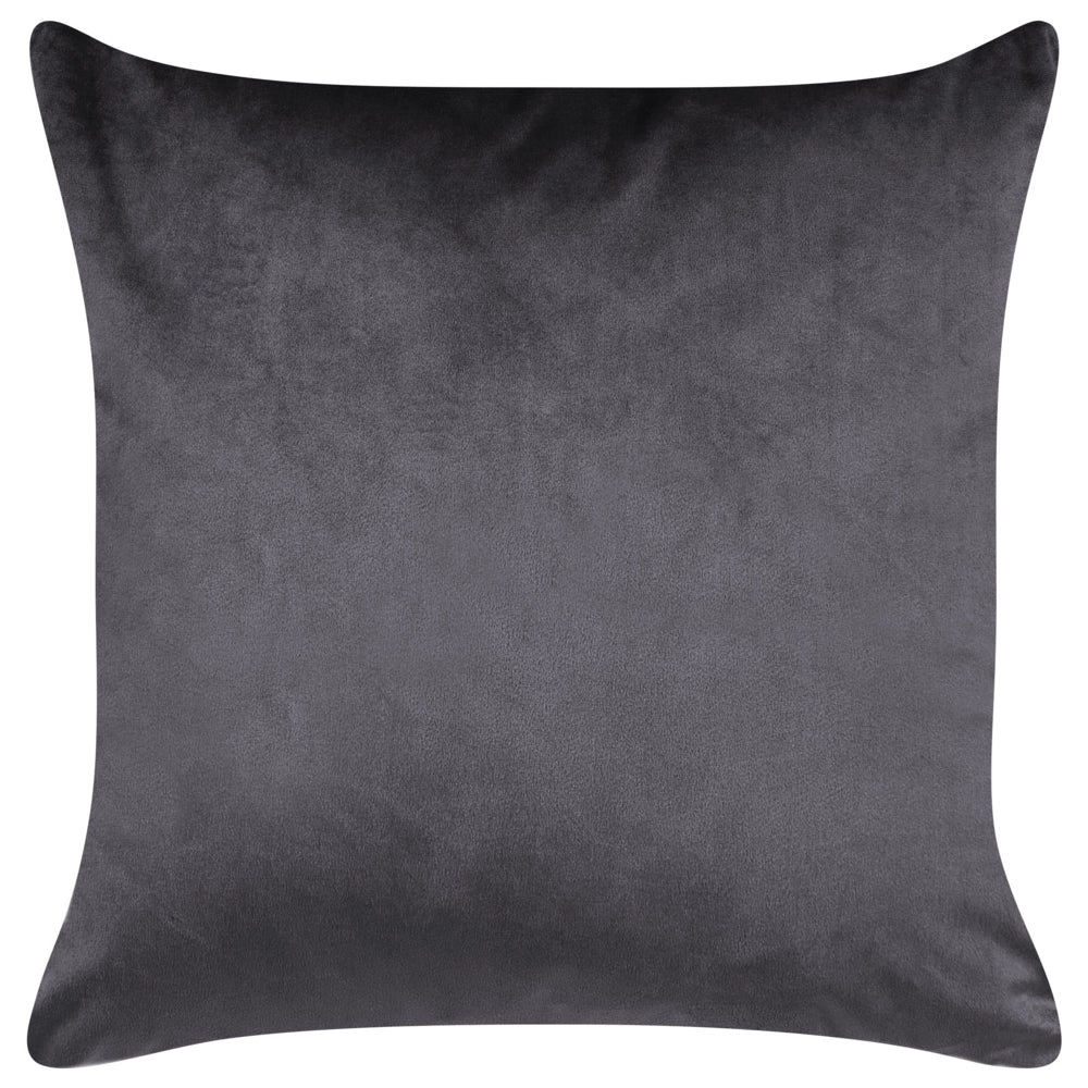 Set di 2 cuscini decorativi grigio 45 x 45 cm con frange e motivo orientale elegante glamour