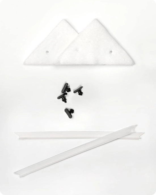 Pulitore di Vetro Magnetico a Doppia Faccia Ultra Forte per Esterni e Interni - Set di Pulizia per Finestre con Pennello e Manico Ergonomico per Applicazioni di Alta Altezza (Kit di Ricambio)