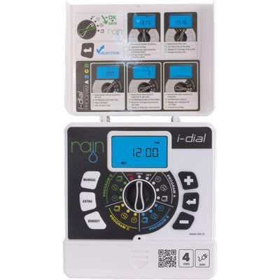 CENTRALINA IRRIGAZIONE IDIAL INTERNO RAIN  ZONE 4 VOLT 220/24 TRASF ESTERNO