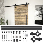 Kit di Binari per Porte Scorrevoli SKIEN 183 cm Acciaio Nero 145260