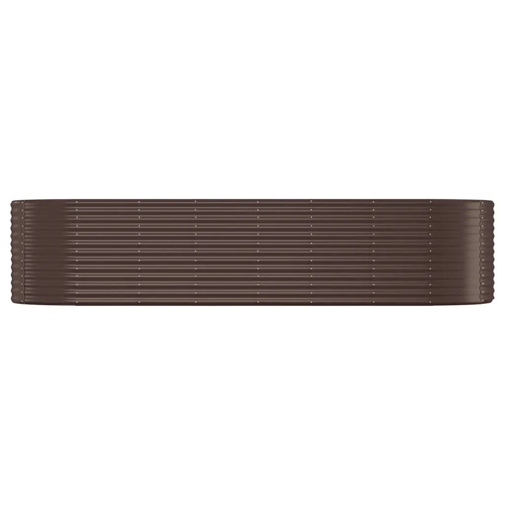 Vaso Giardino Acciaio Verniciato a Polvere 322x100x68cm Marrone cod mxl 66690