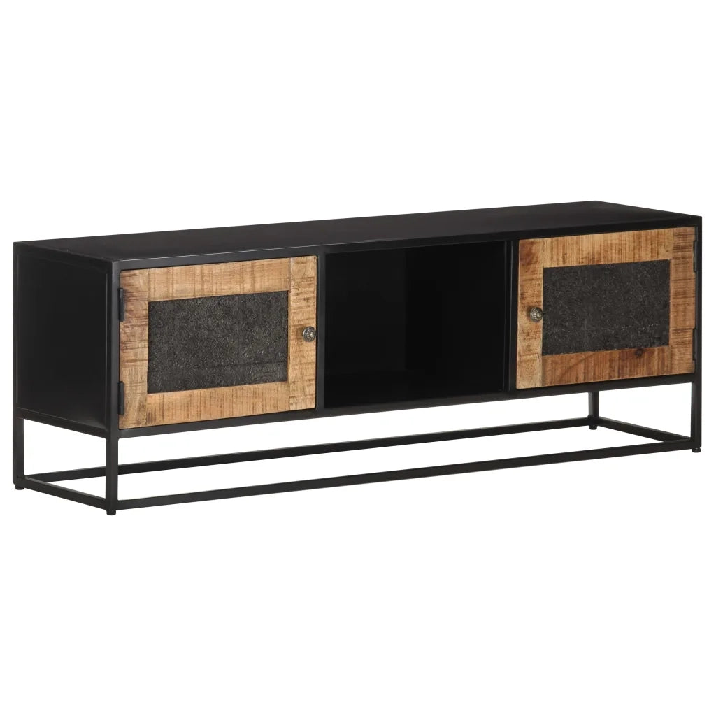 Mobile Porta TV 120x30x40 cm in Legno di Mango Grezzo cod mxl 16468