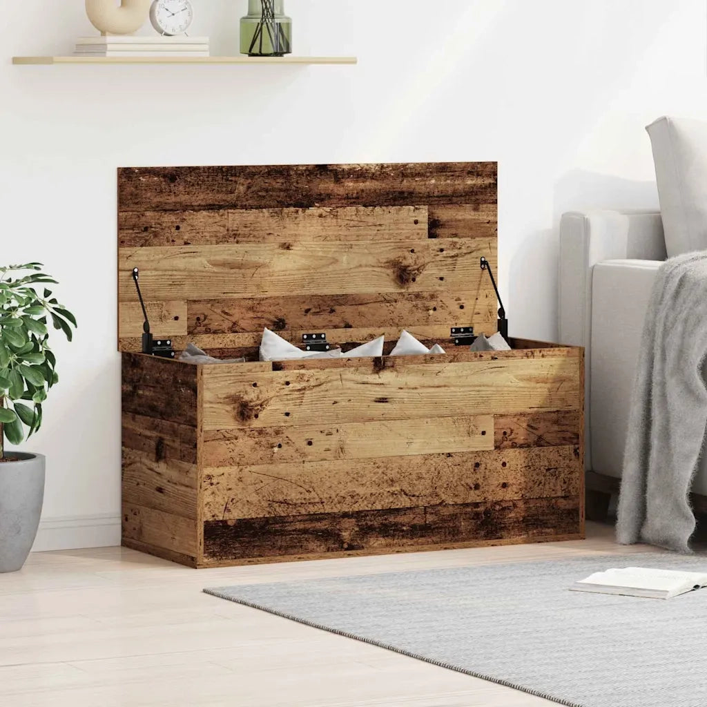 Scatola di Stoccaggio Legno vecchio 100 x 42 x 46 cm CFW7870000