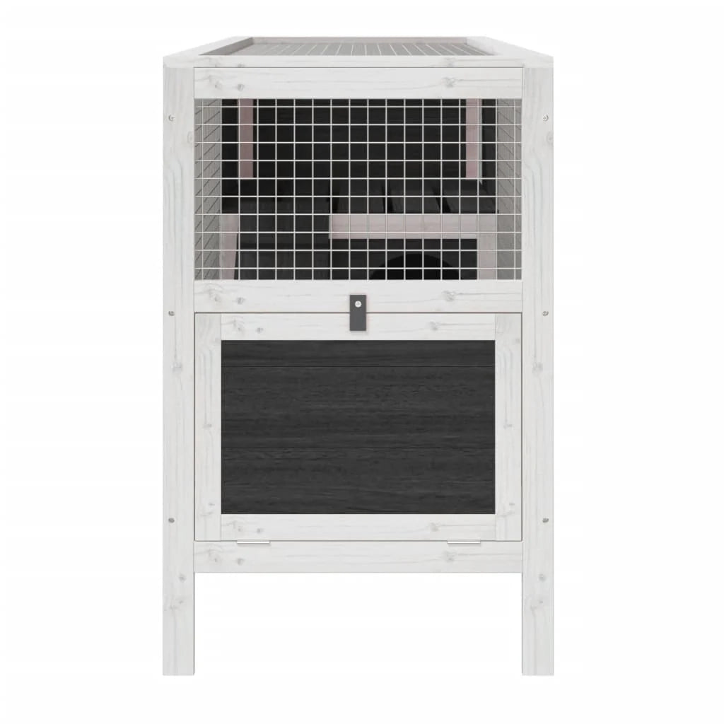 Capanna 103 x 44 x 69,5 cm in legno di pino massiccio grigio 02_0041934
