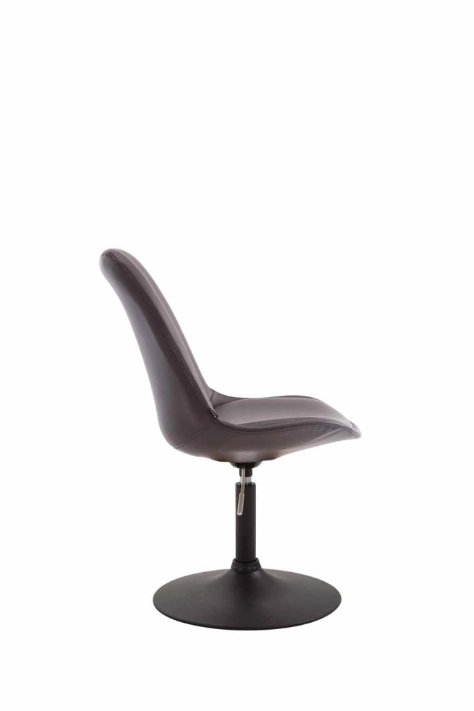Sedia da pranzo MAVERICK in similpelle marrone,nero