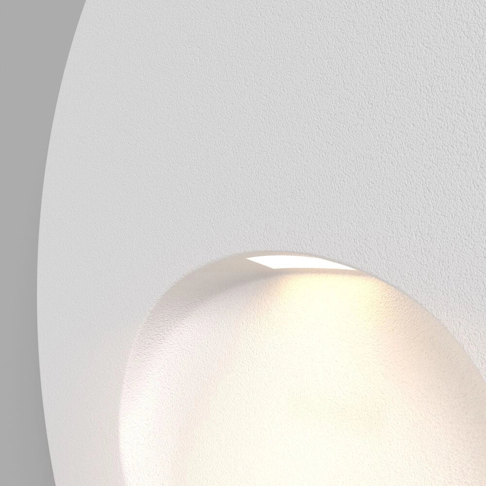 Segnapasso Moderno Per Esterno Alluminio Bianco Luce Led 3W Ip54