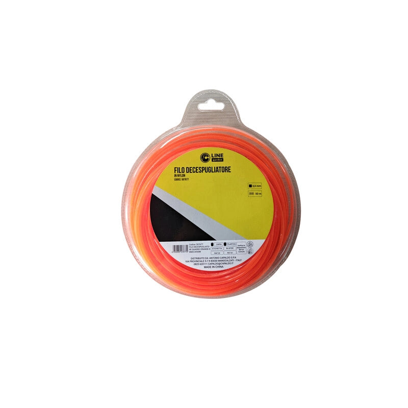 C FILO DECESPUGLIATORE QUADRO ORANGE-S MM3.0X50MT- 1,0 pz