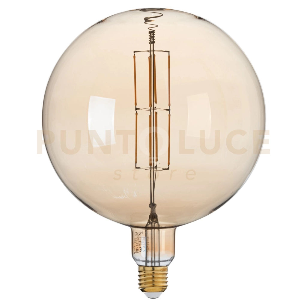 LAMPADINA LED FILAMENTO AMBRA G200 ATTACCO E27 8W 730LM 2500K 300° 200X257mm 15000h CRI80