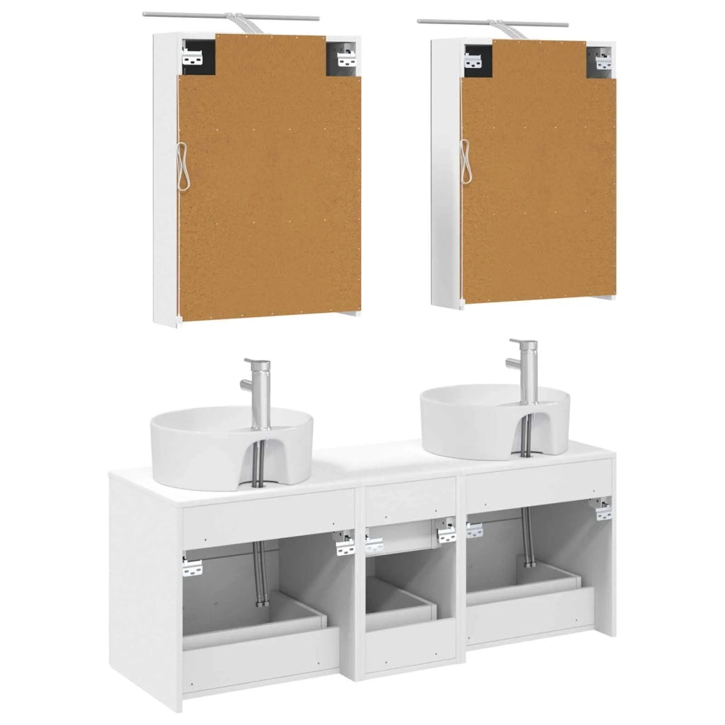 Set di mobili per il bagno 5 pcs Bianco 3406911