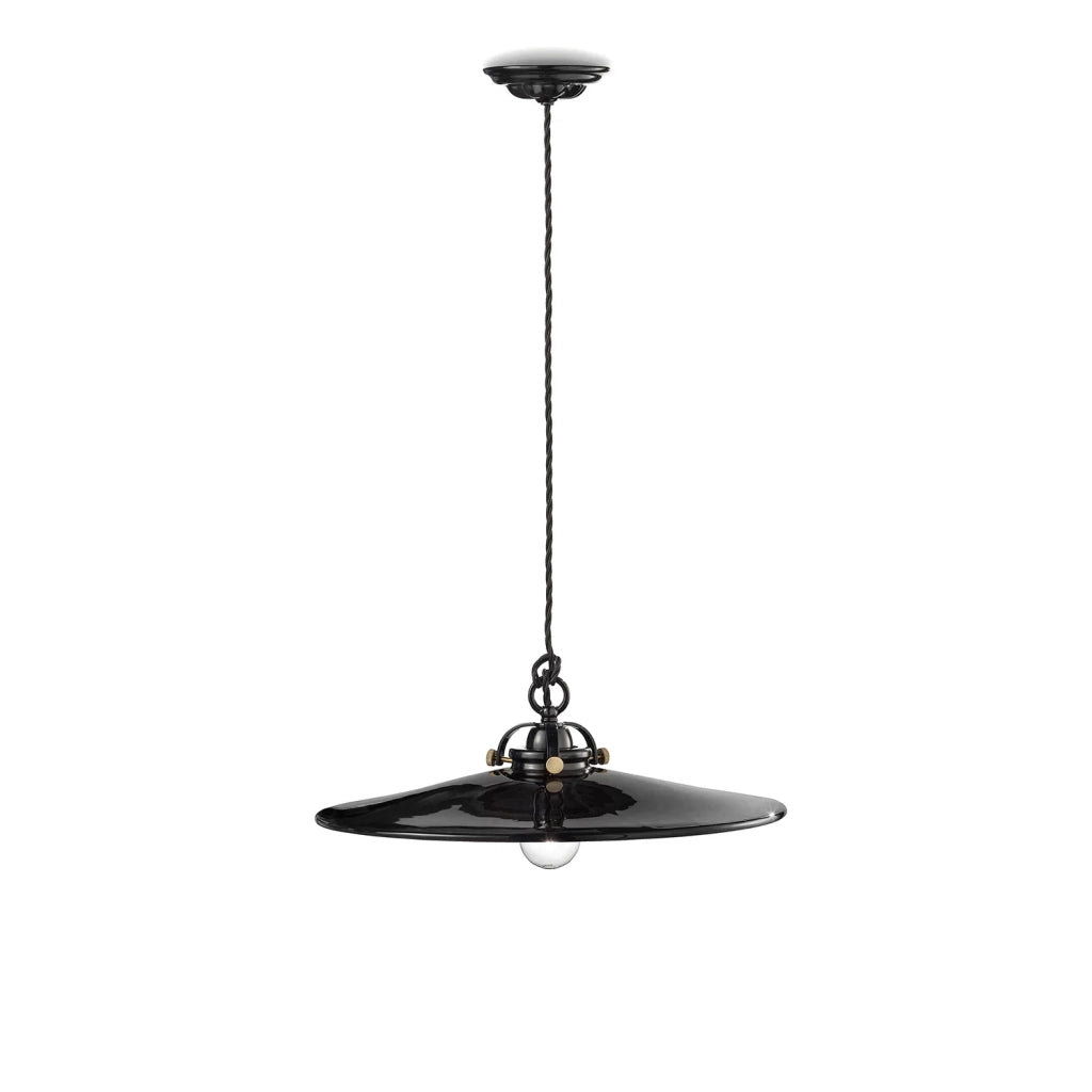 Sospensione B&W smalto nero Ferroluce