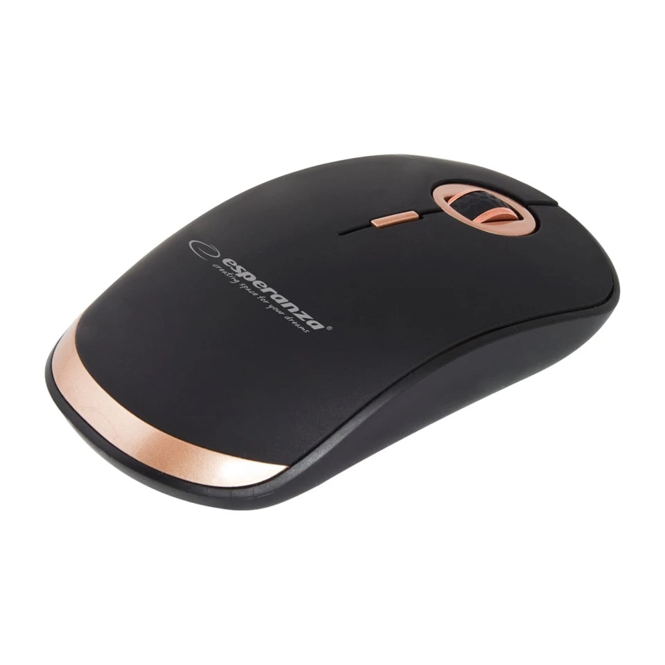 Mouse ottico wireless RF Esperanza EM127 1600 DPI nero