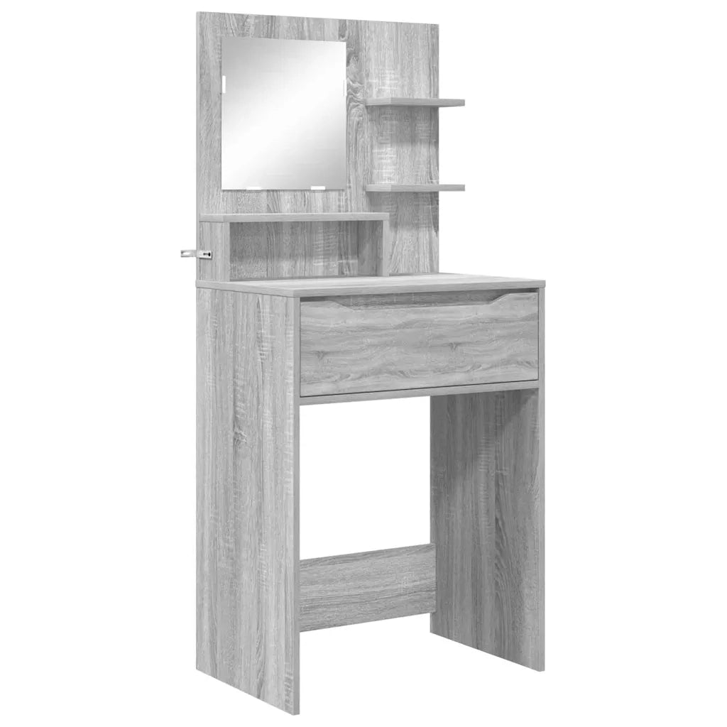 Tavoli da Trucco per Camera da Letto con cassetto Grigio Sonoma