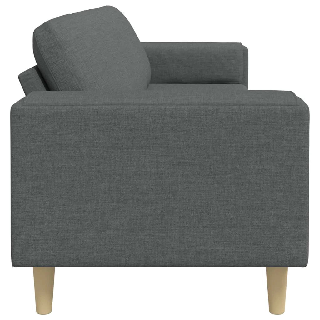 Divano per Soggiorno Grigio scuro 250 x 77 x 76 cm Poliestere 3335082