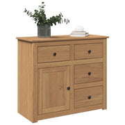 Credenza con Cassetti-Buffet-Armadio da cucina Panama 93x40x80 cm Legno Massello di Pino