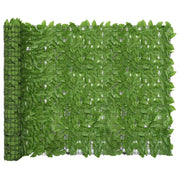 Schermo per balcone schermo per la privacy con foglie 300 x 150 cm verde 02_0009995