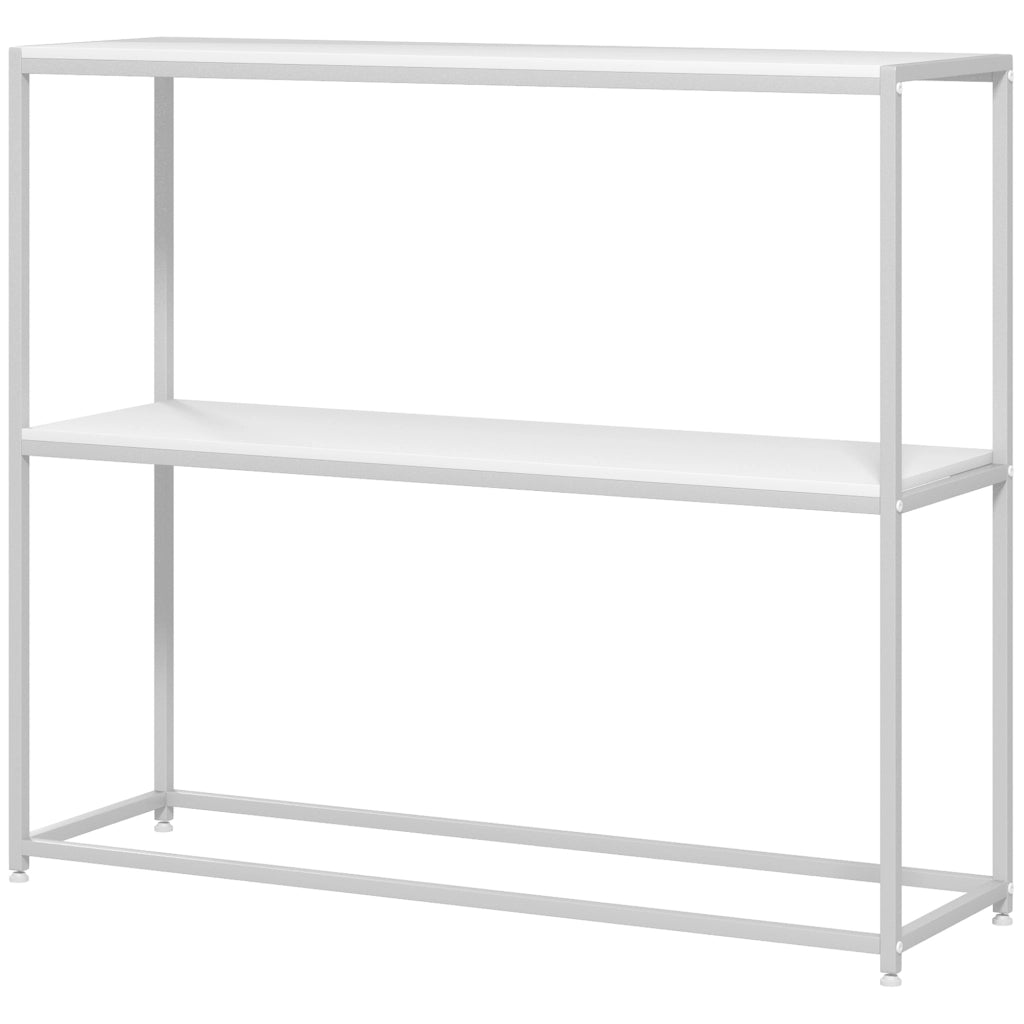Tavolo console ¨C Zephmum ¨C Bianco metallo 100x30x87 cm