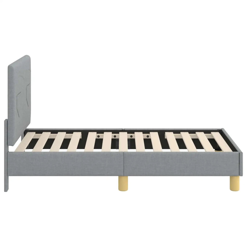 Struttura letto per bambini con testata Grigio chiaro Tessuto 42010979