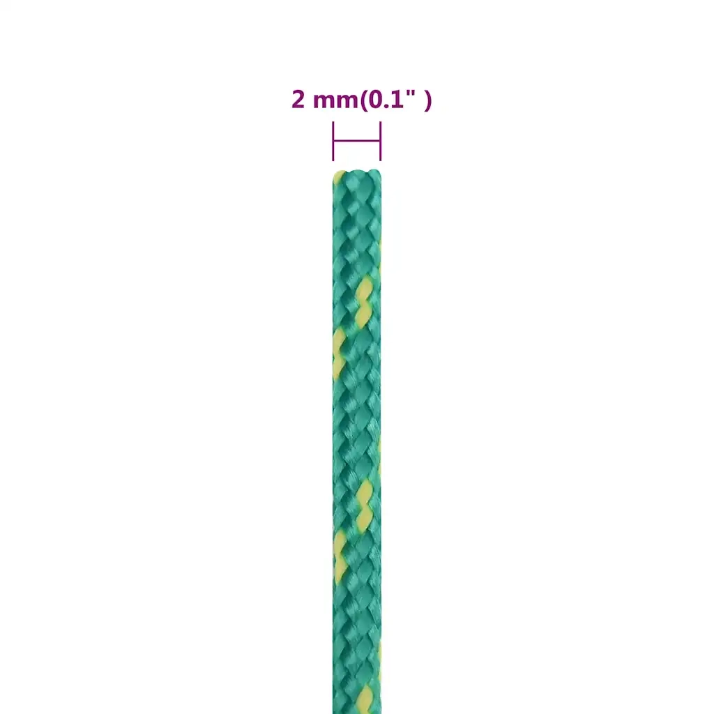 Corda per barca Verde 2 mm 25 m in Polipropilene 152688