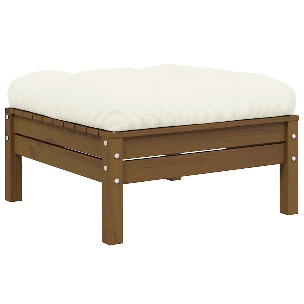 Divano da Giardino a 2 Posti con Cuscini Crema Massello di Pinocod mxl 118711