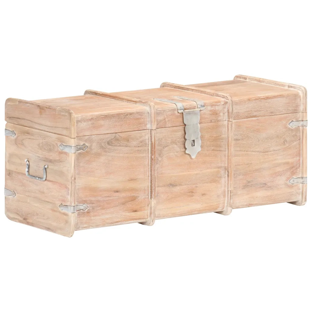 Baule 90x40x40 cm in Legno Massello di Acacia cod mxl 37168