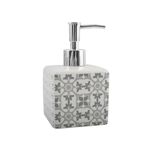 DISPENSER SAPONE IN CERAMICA EVORA- Bianco - Grigio- SPIRE- pezzi 1