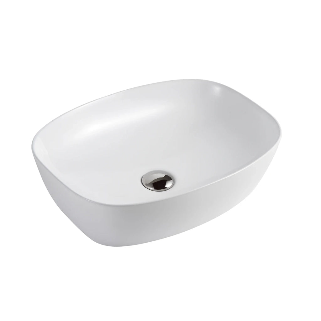 Lavabo ovale da appoggio LINPH cm 70 Bianco lucido