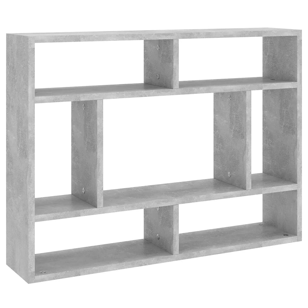 Scaffale a Parete Grigio Cemento 75x16x55 cm in Truciolato cod mxl 33729