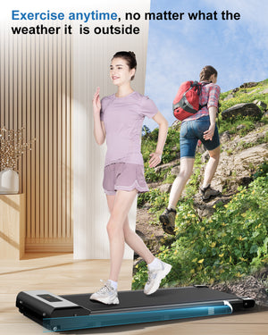 Tapis Roulant Elettrico 10 km/h - RATTANTREE - Walking Pad,Tappeto Corsa Extra Large 42CM, con telecomando e display LCD,Telaio rinforzato - Nero