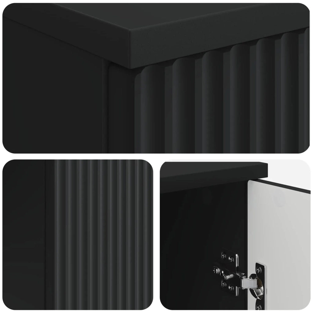 Scrivania Nero 142,5 x 50 x 75 cm Legno ingegnerizzato 3414622
