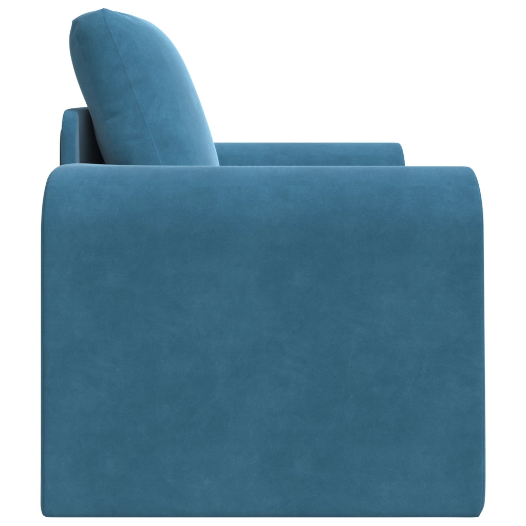 Divano Letto 2 in 1 Blu 98x71x83 cm