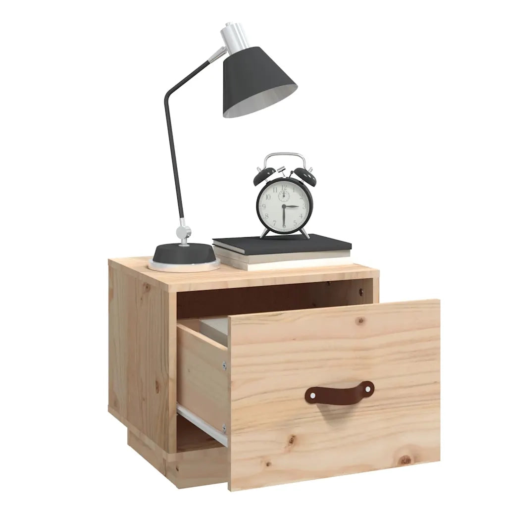 Comodino 40x34x35 cm in Legno Massello di Pino cod mxl 30333