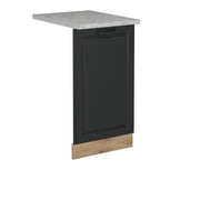 Pannello frontale della lavastoviglie R-Line Antracite rustico/Rovere dorato 45 cm, PL Marmo Vicco