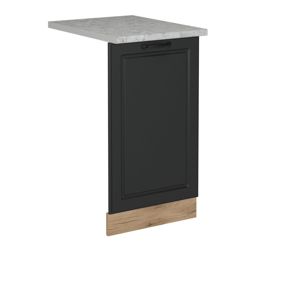 Pannello frontale della lavastoviglie R-Line Antracite rustico/Rovere dorato 45 cm, PL Marmo Vicco