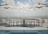 Consolle Allungabile 90-290x40x77 cm in Nobilitato Marrone