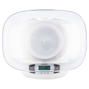 Bilancia da cucina Sencor con ampio display LCD con ciotola staccabile