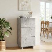 Credenza Grigio Cemento 33,5 x 34,5 x 75 cm 8011516