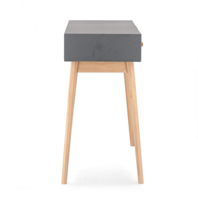 Consolle 2 Cassetti 90x40x79 cm Ordinary in Legno Grigio