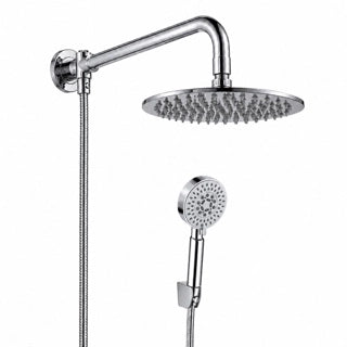 KIT DOCCIA CON SOFFIONE TONDO Ø20 CM E BRACCIO TONDO 35 CM