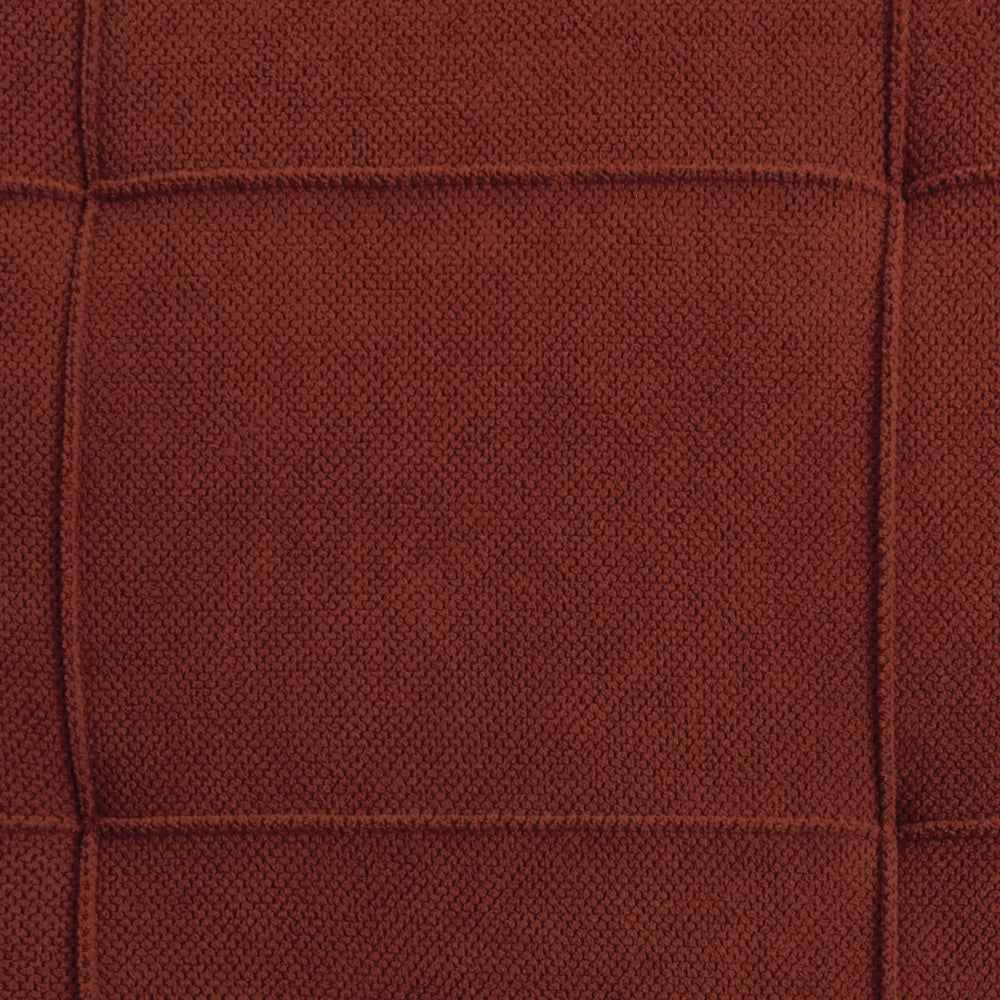 Chaise longue Tessuto Rosso capitonnè Schienale e Gambe Regolabili Modern Glam