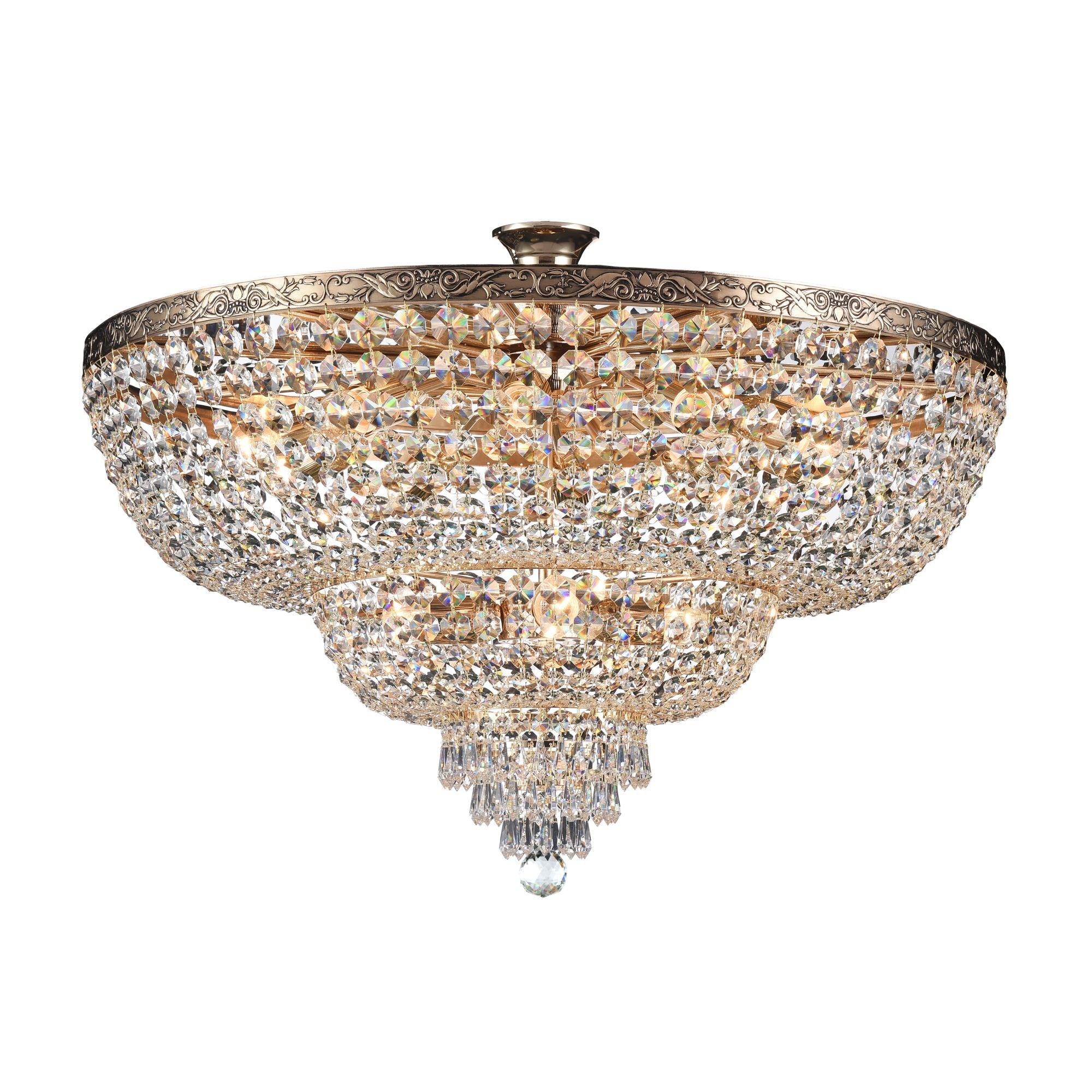 Lampadario Royal Classic in Metallo Palace Oro Antique