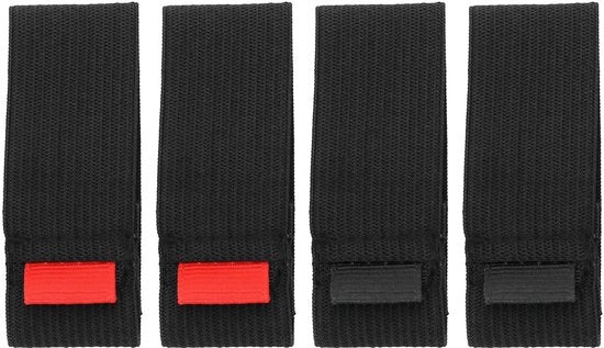 Accessori anti-schegge per pesca 4-pack - Cinture elastiche protettive - Accessori anti-usura - Leggeri - Dimensione L - Manico per facile utilizzo - Vassoio per pesca