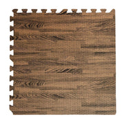 Tappeto Tappetino Mattonella Puzzle Morbido NOCE EFFETTO LEGNO 60x60x1 cm Per Bambini 4 pz