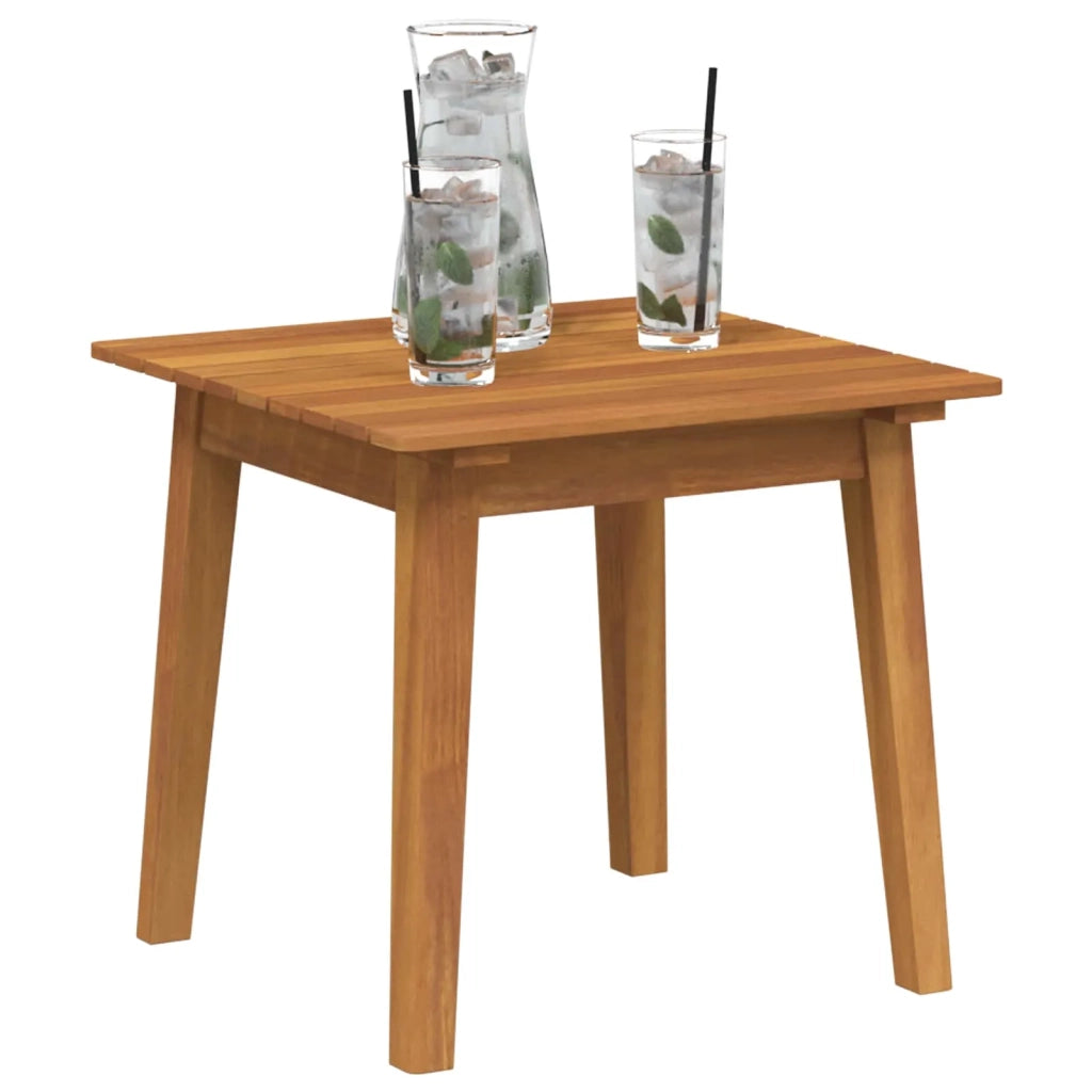 Tavolo laterale Marrone Legno di Acacia Massello 367817