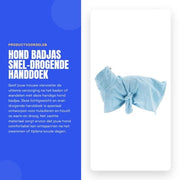 Asciugamano per cani XL - Leggero - Adattabile - Secchio rapido - Resistente alla lavatrice - Materiale morbido - Asciugamano per cani