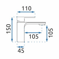 Rubinetto Da Lavabo Rea Urban Black Low