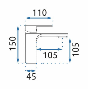 Rubinetto Da Lavabo Rea Urban Black Low