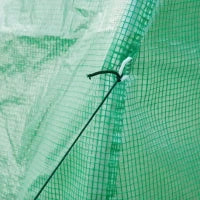 Serra da Giardino a Tunnel con Area 6 m², Telaio Tubolare Rinforzato, Porta con Cerniera, 6 Finestre Avvolgibili, 3L x 2l x 2H m, Verde