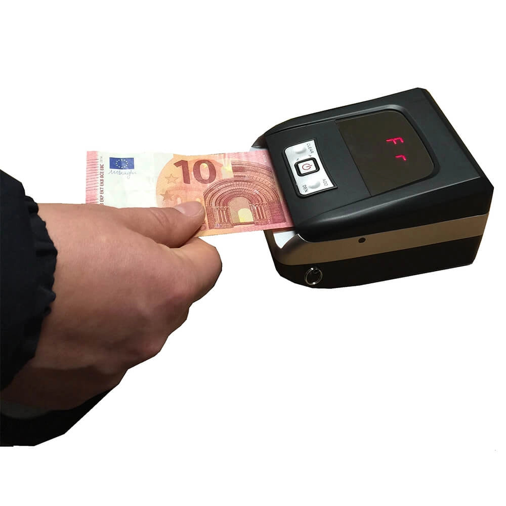 Rilevatore Banconote False MBS Mini Detector Nero